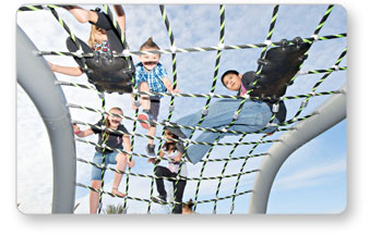 Climbing the Riverview Rope Course