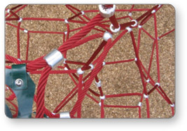 Looking Down Through Net Webbing